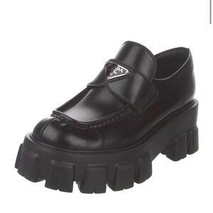 Prada Chunky Monolith Loafers